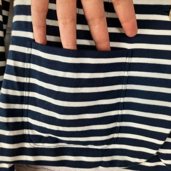 Lauren Ralph Lauren Nautical Stripped Cotton Blazer - Picture 9 of 16